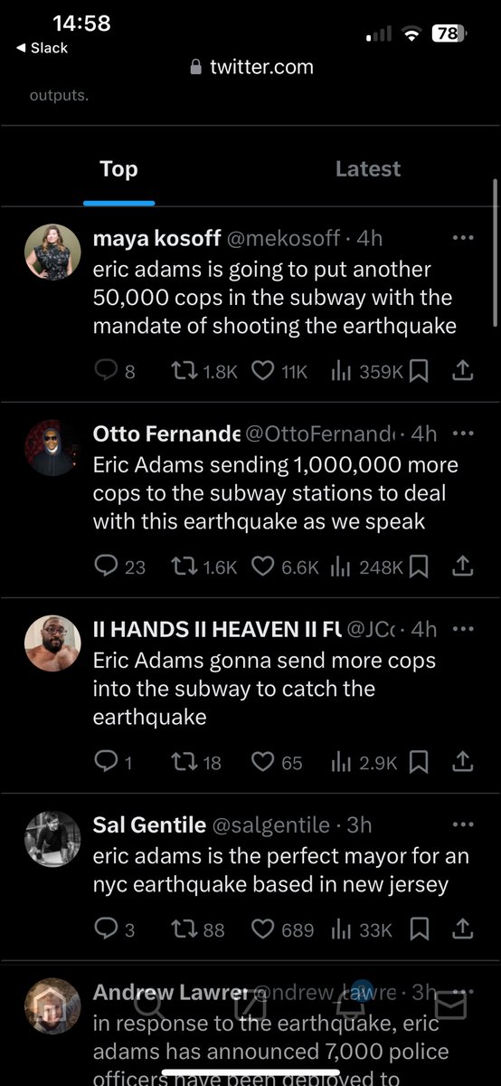 this is Twitter’s trending news section, powered by Elon Musk’s Grok AI. it pulled in a bunch of joke tweets about this and is treating it as if it’s a real news story