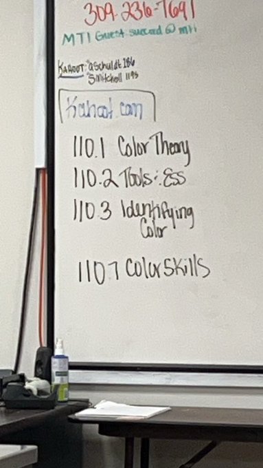 We learn color next week https://t.co/dZZXxouXF1