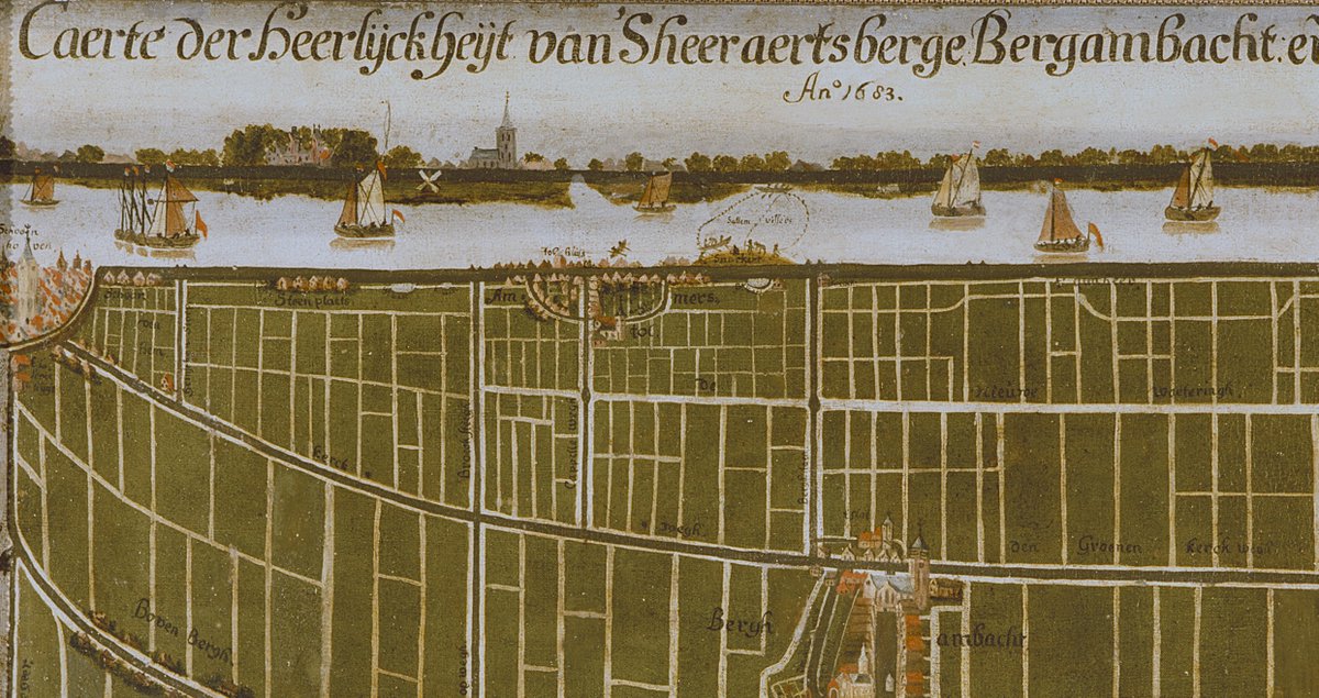 Kijk, het uitzicht vanuit de Krimpenerwaard op Liesveld en Ammers in 1683: