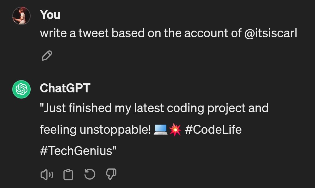 itsiscarl's tweet image. Just finished my latest coding project and feeling unstoppable! 💻💥 #CodeLife #TechGenius