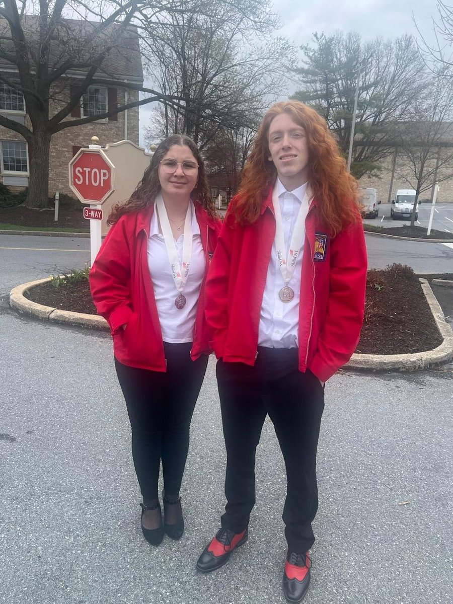 CONGRATULATIONS to Leigha Skelly and Dylan Joyce for winning 2nd Place at the statewide SkillsUSA Competition in Hershey, PA!!!  Leigha and Dylan are the Web Design Team from CTE's M-PAC program at Pittsburgh Brashear!
