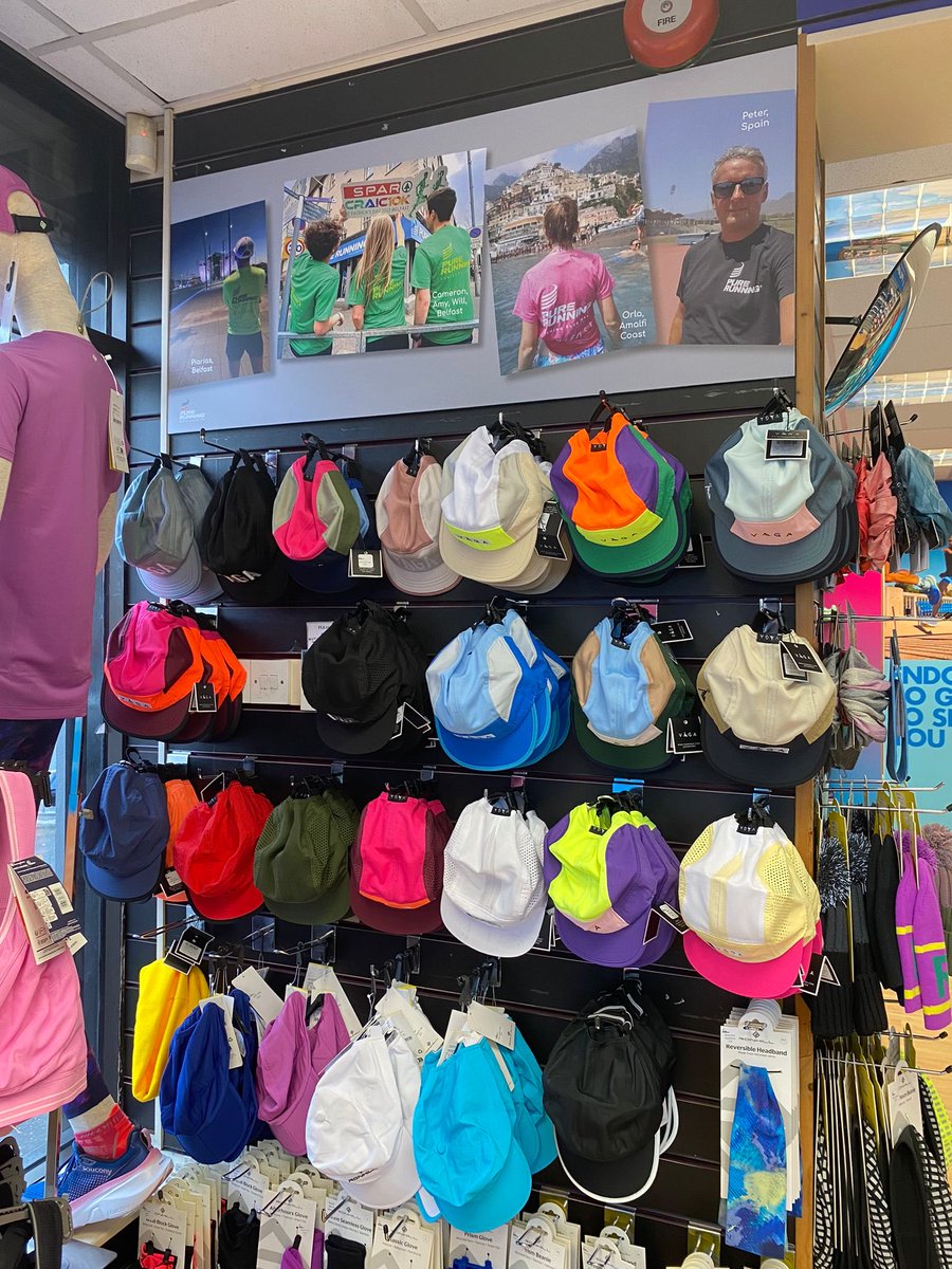 We 🩵 #Vaga Spring run caps back in stock - keeping sweat out of your eyes and some protection from light rain ✔️ Available in-store and online : purerunning.run