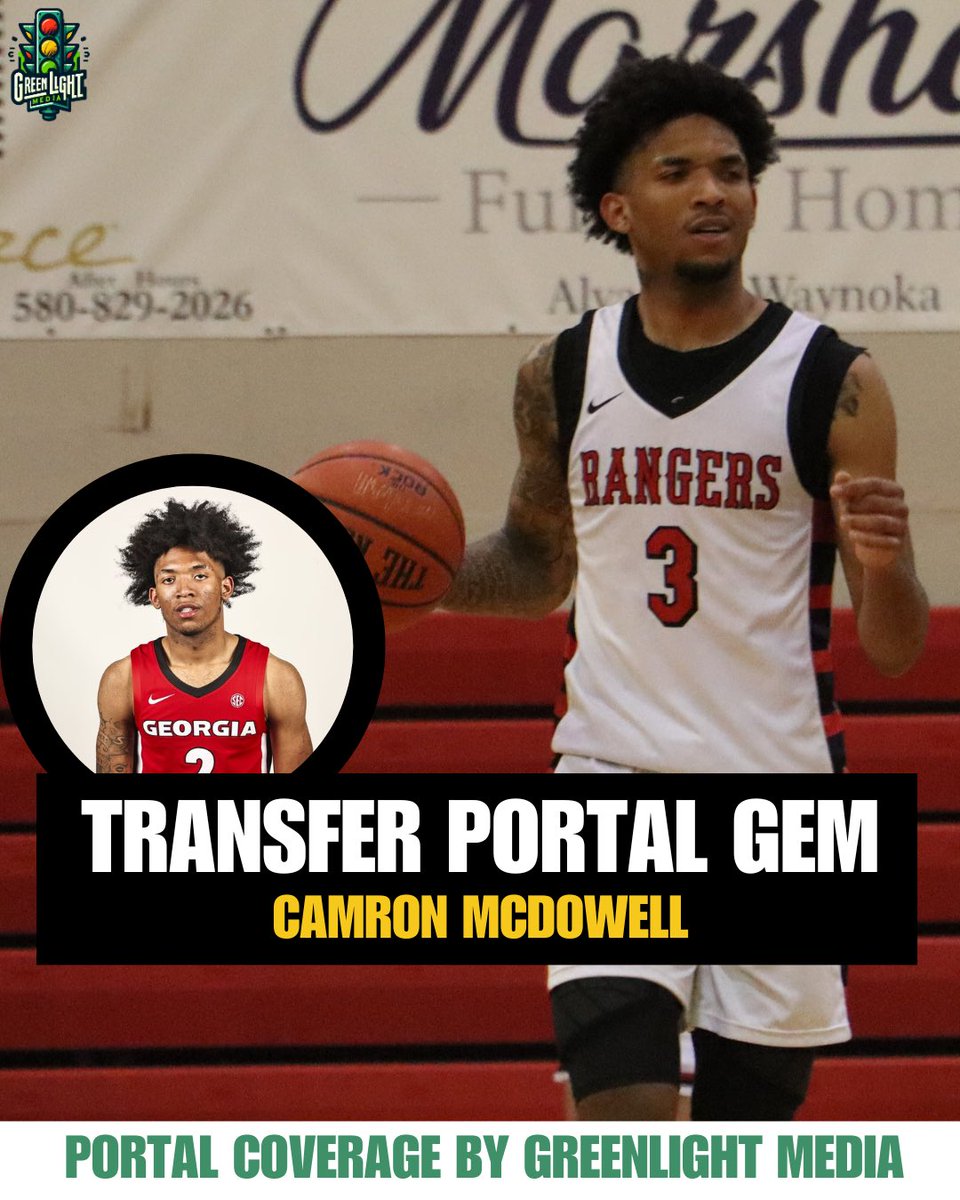 greenlightbball's tweet photo. Cam McDowell is a Portal gem

The 6’6 CG averaged 16.2PPG on splits of 52% FG/41% 3P last year. Started career at UGA

He tells us he’s hearing from schools + many more

Washington
NM State
UNT
EKU 
Longwood
Illinois St
Siena 
Bradley
Wyoming
ECU
NDSU
St Louis 
Stetson
Samford https://t.co/cuknG69R7e