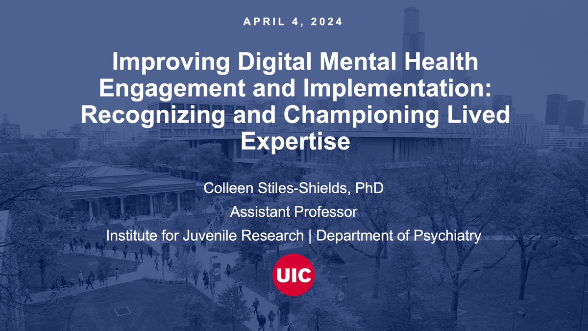 Our lab Director, @Colleen_SS, presented to CHOP (cohosted by the mHealth RAG & Health and Behavior RAG). Always thrilled to highlight the importance of lived expertise! #ThisIsPedsPsych