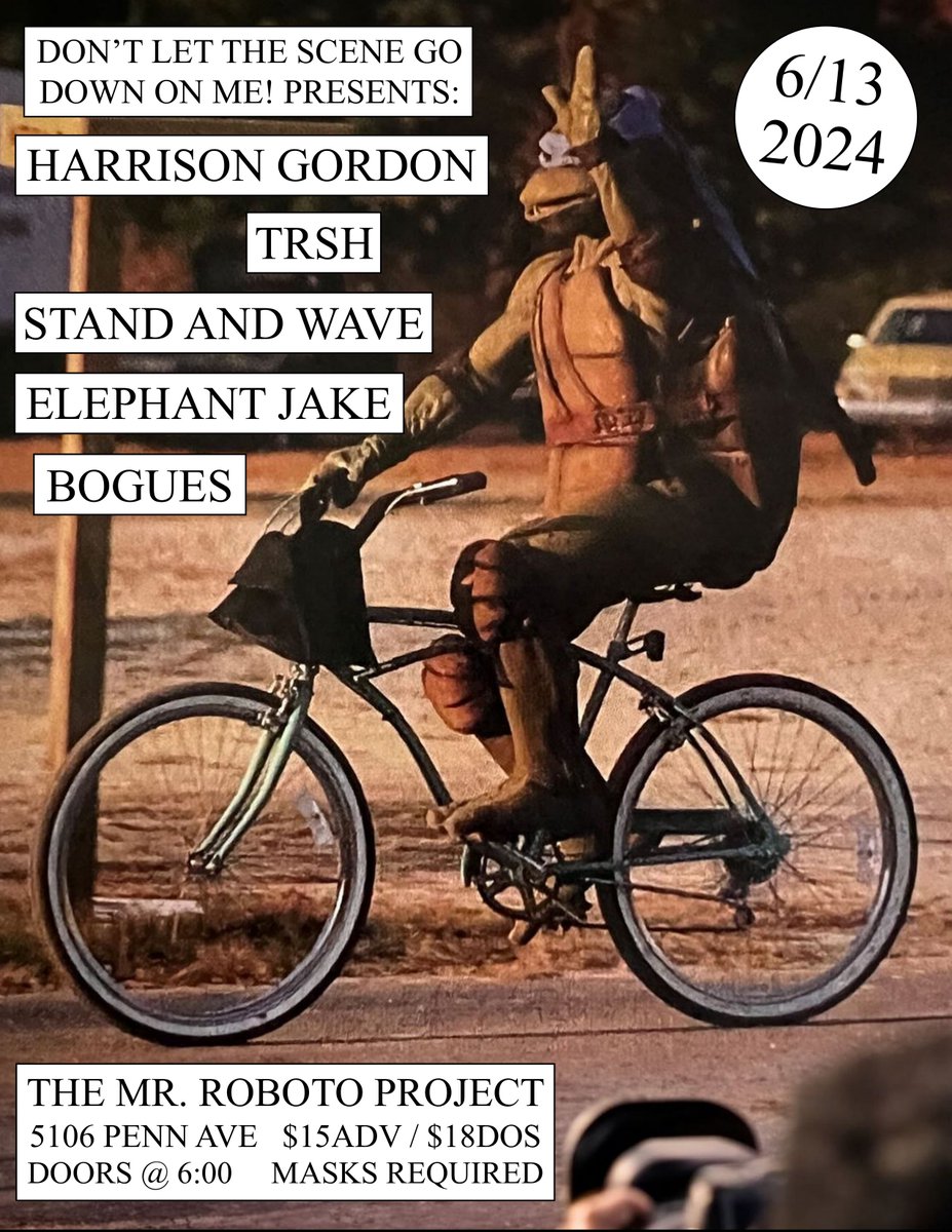 NEW SHOW: @harrisongordo13 + @TRSH_MIDWEST + @ElephantJakeNY + @standandwaveny + @boguesdude 6/13 at @RobotoProject!! TICKETS: dltsgdom.ticketleap.com/harrison-gordo…