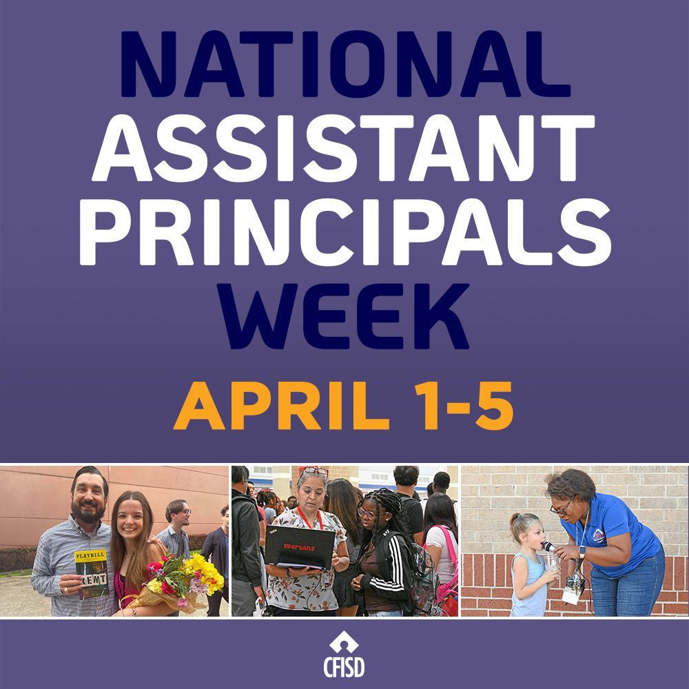 As #APWeek draws to a close, we again thank our amazing assistant principals for the work you do every day! #CFISDspirit