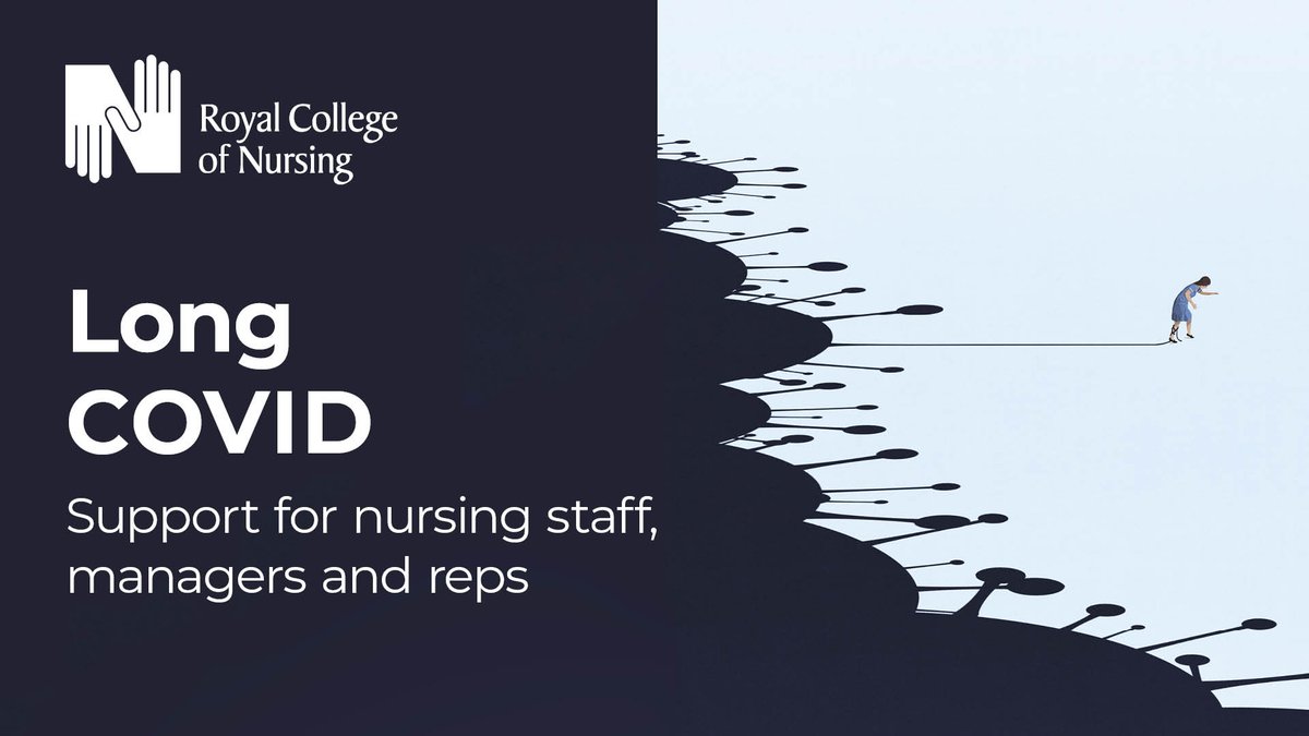 Nursing staff are disproportionately affected by long-COVID, with many experiencing debilitating symptoms long after their initial illness. Head to our website for guidance and advice for members living with this condition, and for those supporting them: bit.ly/3uC09Cd