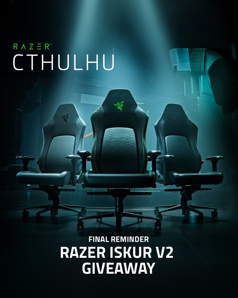 While the Razer Cthulhu remains a concept (for now), your brand-new Razer Iskur V2 could be a reality. Now's your last chance to sign up for our giveaway: rzr.to/cthulhu Giveaway ends: April 7, 23:59 PT