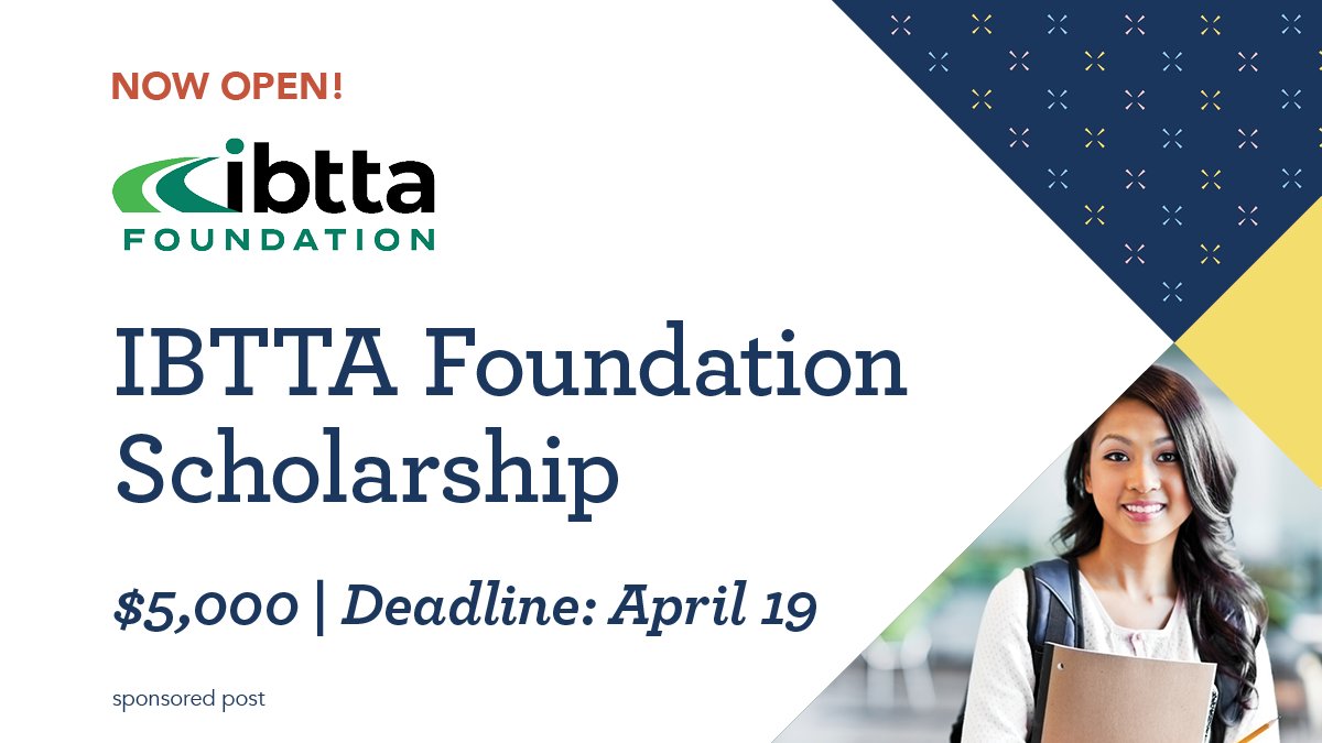 Time is running out! If you're a college undergraduate or graduate student interested in a transportation career, apply by April 19 for $5,000 scholarships from The @IBTTA Foundation. Learn more and apply at hubs.ly/Q02rXTTb0. #scholarships #HBCU