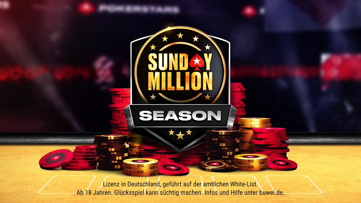 PokerStarsDE's tweet photo. Wir sind auf dem Weg zum Sunday Million Anniversary.
Natürlich kannst du dich für dieses, sowie viele weitere Events qualifizieren. 🥳 https://t.co/mATqRGtyqF