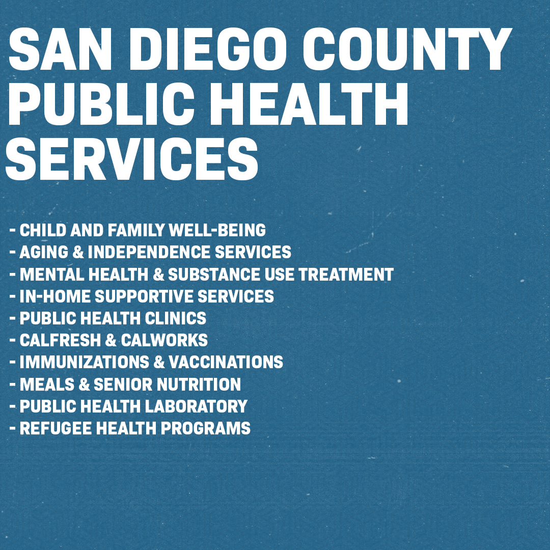 Fun Fact: The County's Health and Human Services Agency (HHSA) serves over 3.3 million residents across 18 cities, 18 tribal reservations, 16 major military installations, and unincorporated areas, providing essential health, housing, & social services. #NationalPublicHealthWeek