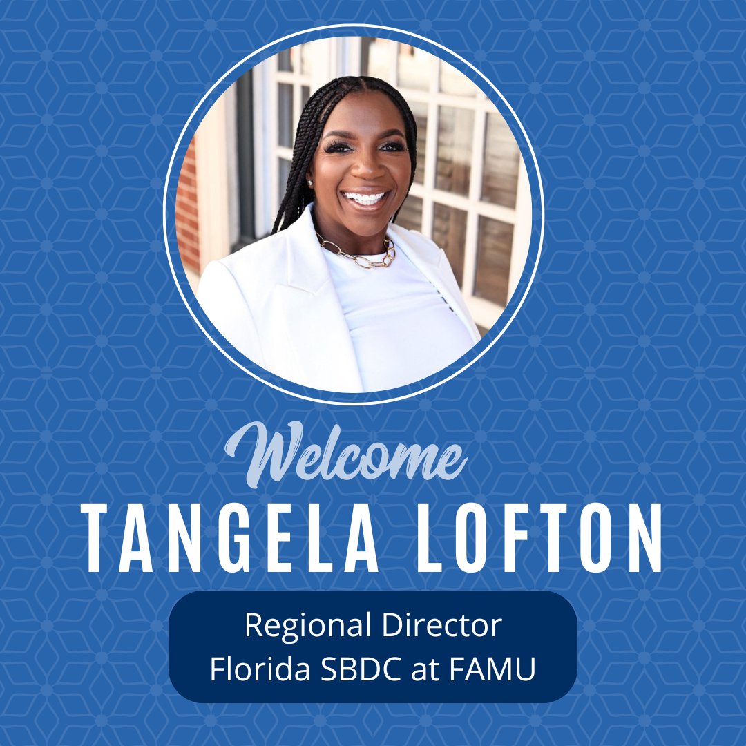 Please join us in welcoming our new Florida SBDC at FAMU regional director, Tangela Lofton! We are excited to have her on our team and look forward to the future ahead. To learn more, please visit: floridasbdc.org/florida-sbdc-n…