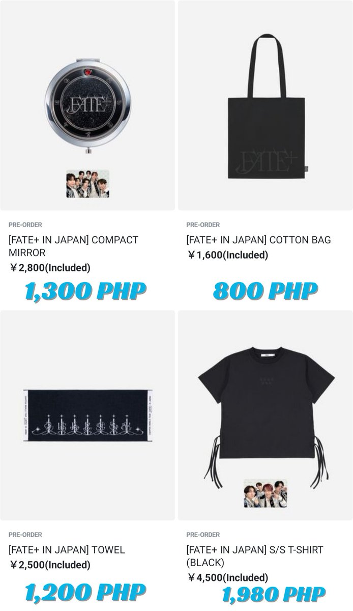 mookimoobapPH's tweet photo. WTS/LFB ENHYPEN FATE PLUS TOUR IN JAPAN OFFICAL MD

Price : Please look at Pictures below
DOP : 1st Payment (Items) / 2nd Payment (iSF)
DOO: Until Supplies Last
ETA: SFETA

* REPLY OR DM ME WITH YOUR ORDER
FORMAT: MINE + (QTY) (ITEM/S) 
* STRICTLY NO DELETING OF REPLIES

#MKBPHGO https://t.co/NeMInmNa39