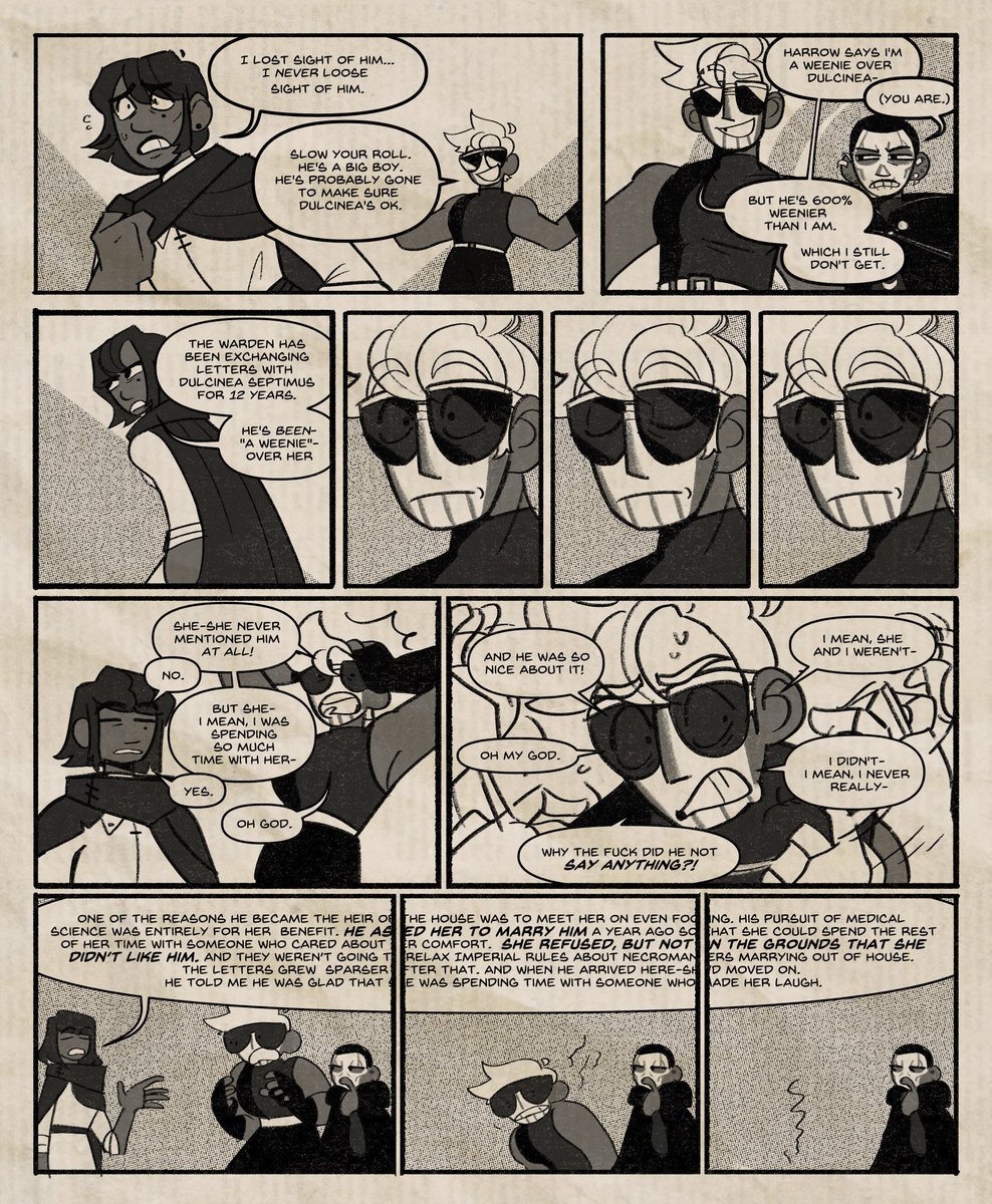 I forgot to post this- my comics class had us adapt existing scenes ...