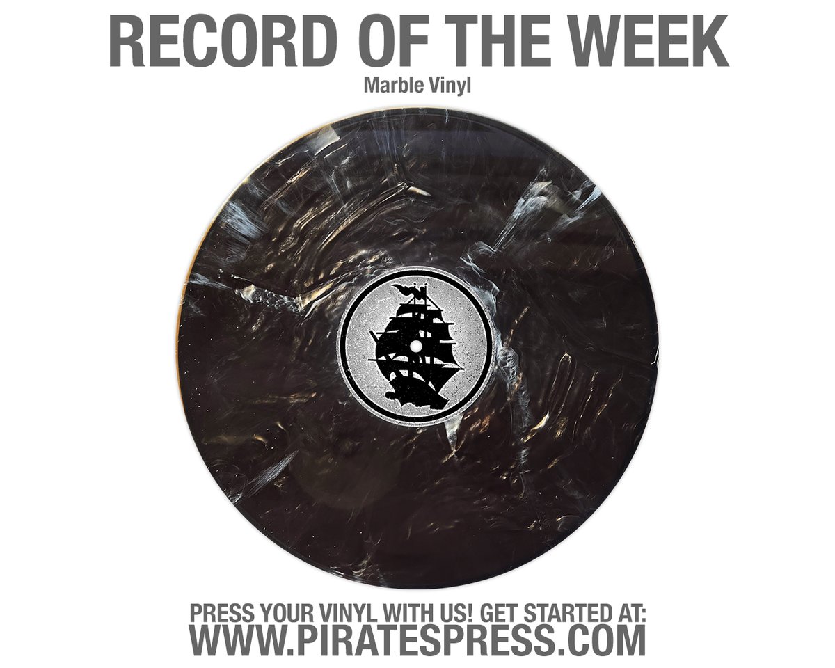 Check out our <a href="/PiratesPressMFG/">Pirates Press MFG</a> Record of the Week! This week's record features deluxe "Onyx" Marble vinyl!

Contact a PP rep: piratespress.com/contact/
ROTW blog: piratespress.com/blog
Newsletter: bit.ly/2XreQng