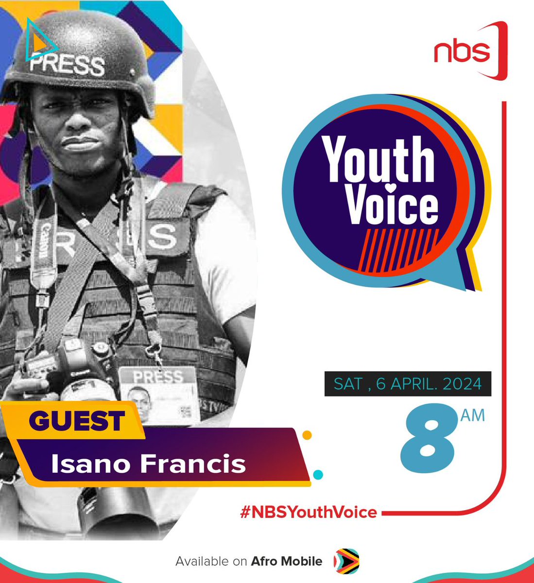 This Saturday morning @nbstv .. #NBSYouthVoice hosting @francis_isano