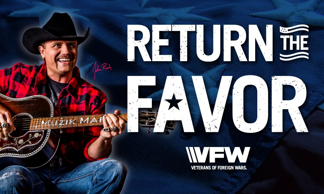 VFWHQ's tweet image. “When I learned that the VFW could turn a $1 donation into $1,585 for a veteran, and make certain they have access to resources and care for life, I had to get involved.” – Country music industry leader @johnrich on VFW’s Return the Favor campaign #FORVETERANS 

Read how you can…