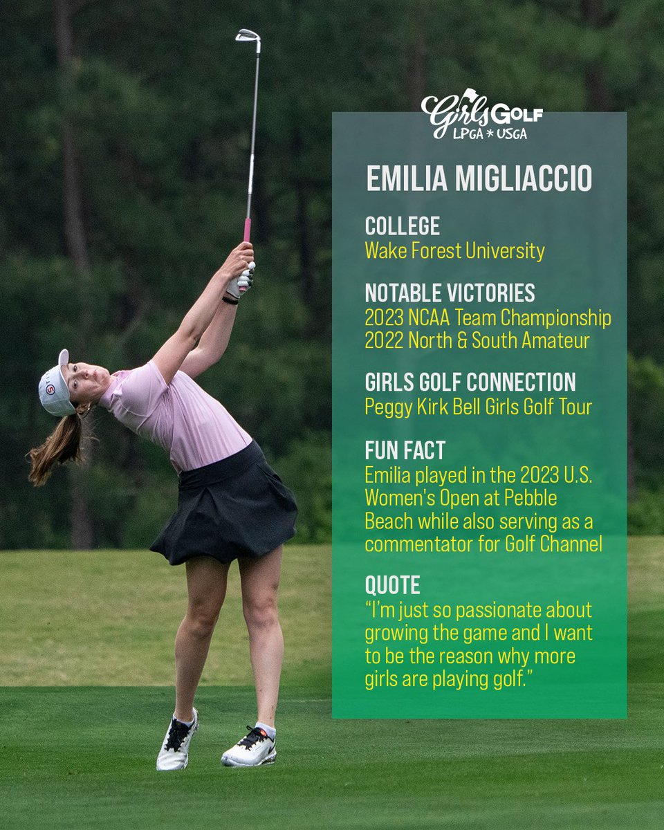 Is there anything Emilia can’t do? ⛳️🎙️ #OneMillionMOREGirls #LittleGirlsBIGDreams