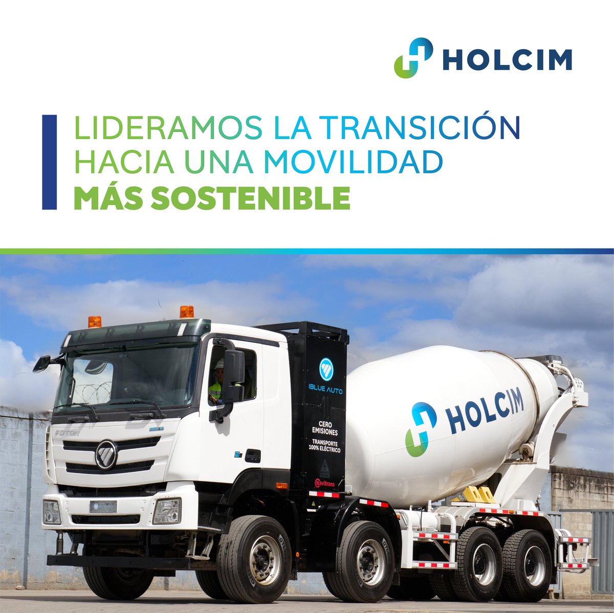 MOVILIDAD MÁS SOSTENIBLE

Siempre que podemos, desplegamos flotas eléctricas en nuestras operaciones: desde vehículos 🚛, montacargas y minicargadores hasta mixer eléctricos.

Digitalizamos nuestro transporte y logística con tecnologías 📱 propias.

#descarbonización #NetZero