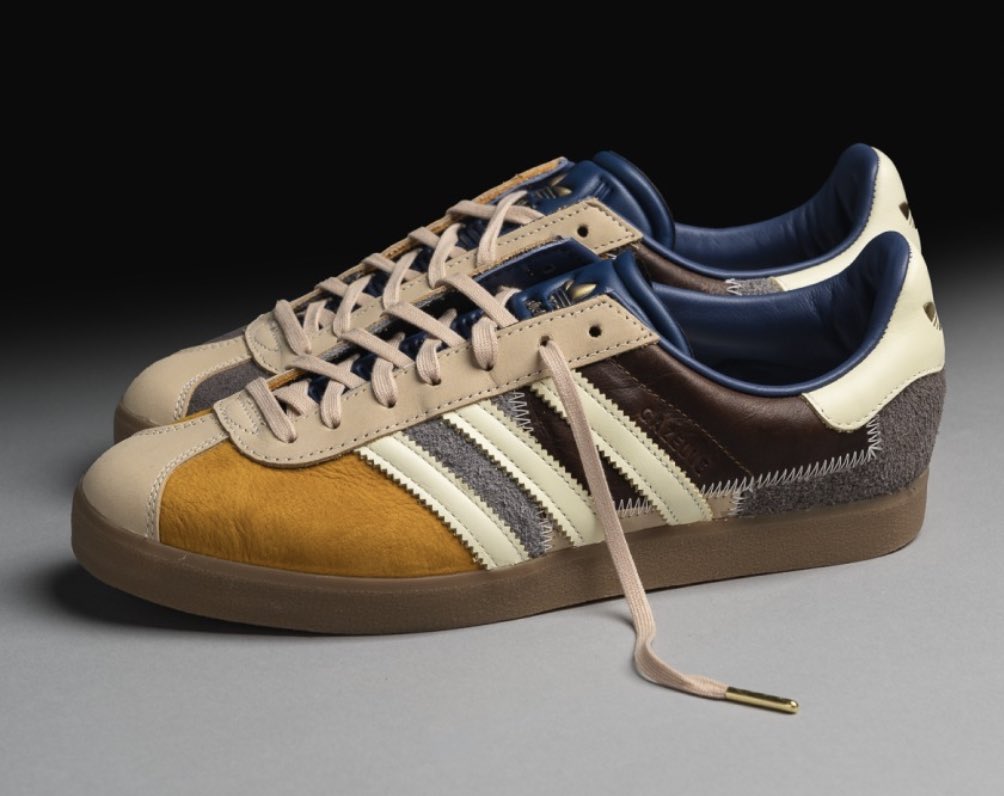 adidas gazelle silver green womens Adidas Gazelle 85 x Atmos Patchwork Brown Multi II0002  BM STORE ORIGINAL  FOOTWEAR