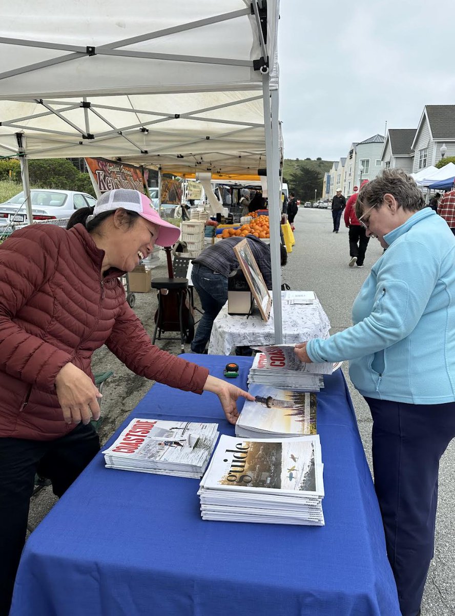 CNGI_news's tweet photo. From Wednesday's opening day of the @coastsidefarmersmarkets in Pacifica! The latest edition of our free Coastside Magazine featuring home renovation and summer camp stories is at pick up locations now. To find a location near you, check out this map https://t.co/0iw0WL80Ep https://t.co/1p3anXlBt2