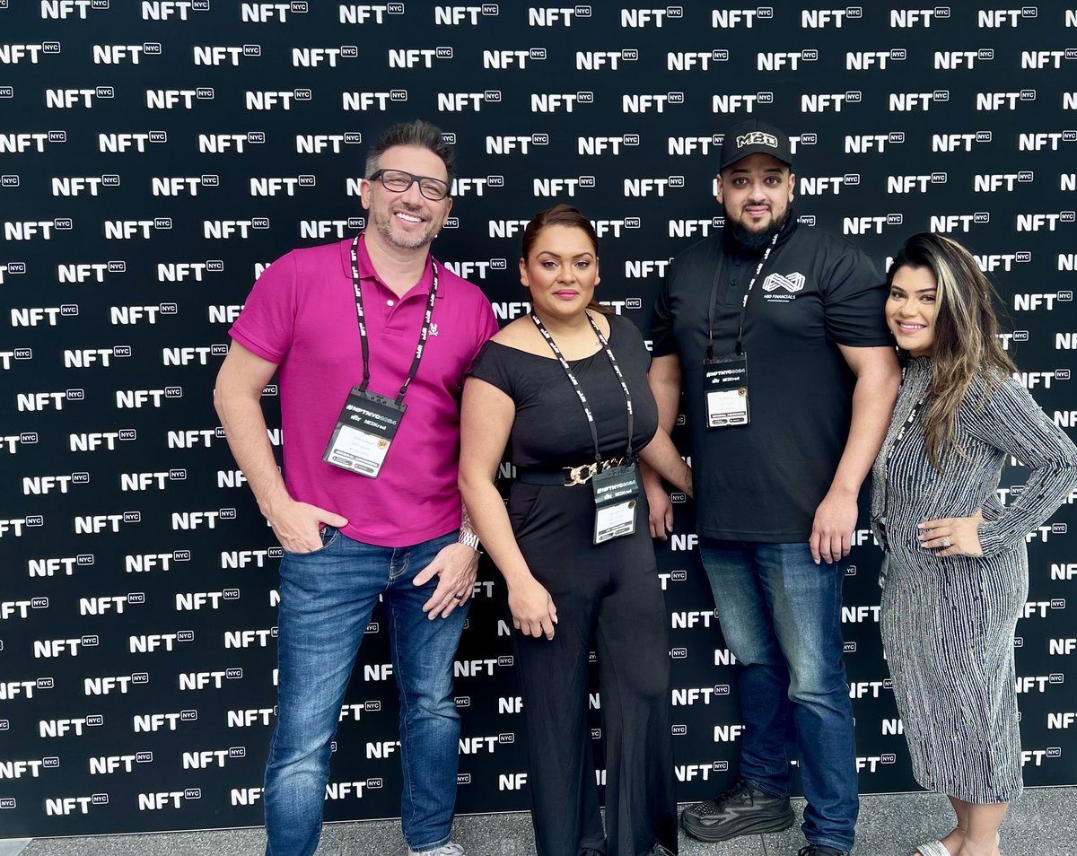 Wrapping up @NFT_NYC! What an amazing event where @MBDFinancials team and I met with some of the greatest minds in the space discussing the future of #NFTs , #RWA and so much more. Here is to a kickass bull that’s ahead of us filled with utilities and innovation. MBD Team-…