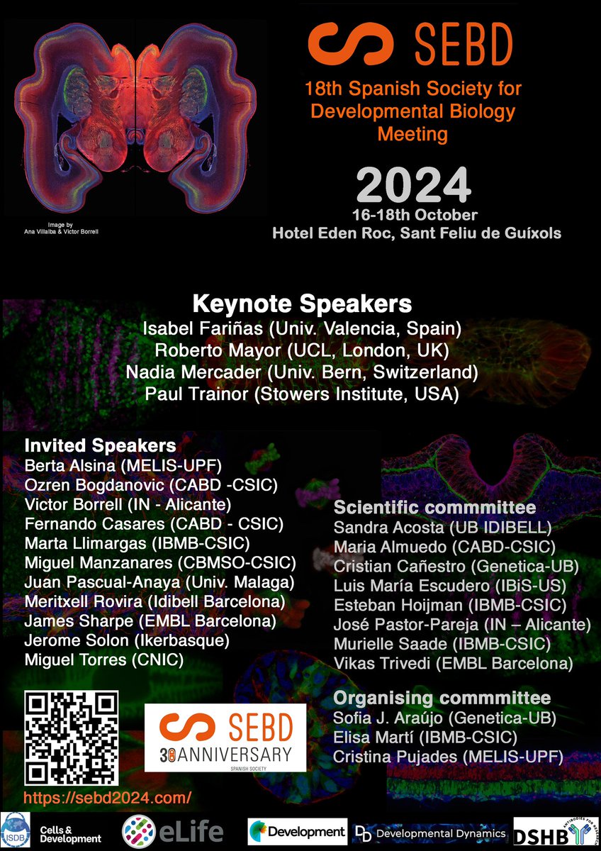 📣 Registration for #SEBD2024 is now open! Join us to hear and discuss about the latest trends in #DevelopmentalBiology Do it now for the best registration prices!