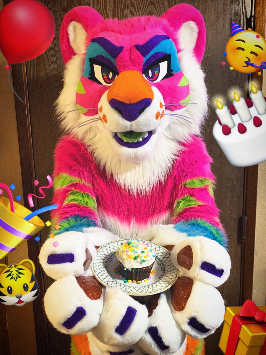 10 years of me!!! How about an ube cupcake for this special occasion? 🥰 #FursuitFriday