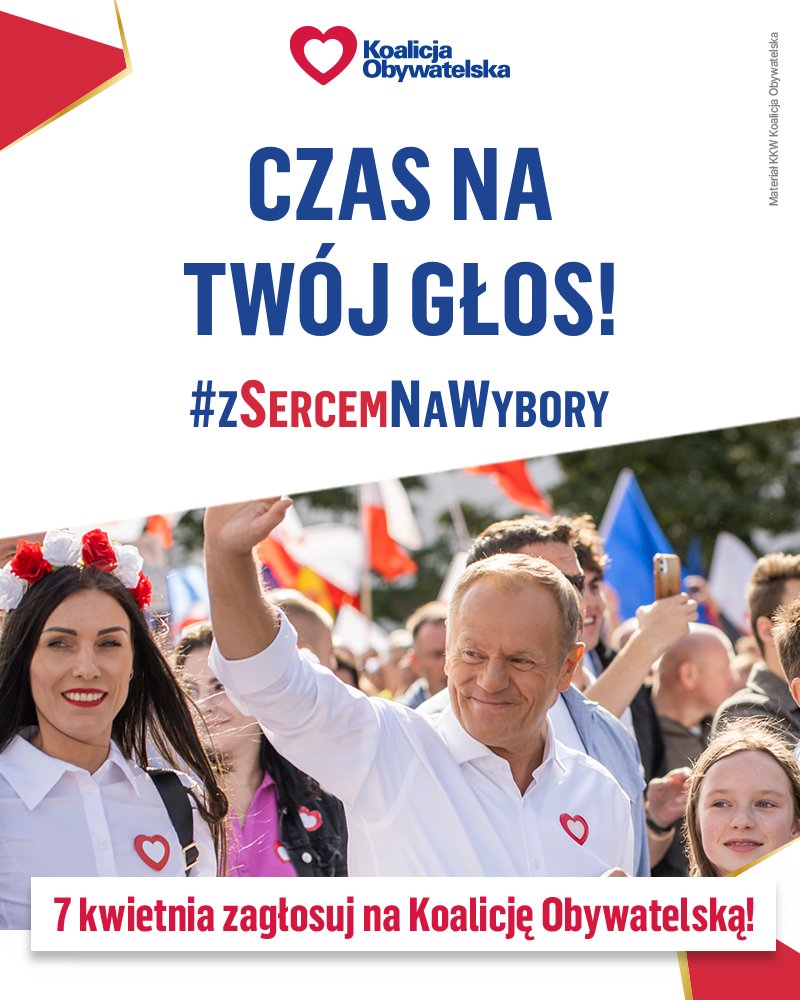 W niedzielę mamy okazję zdecydować o przyszłości Polski. Nie zmarnujmy jej❗ #zSercemNaWybory
