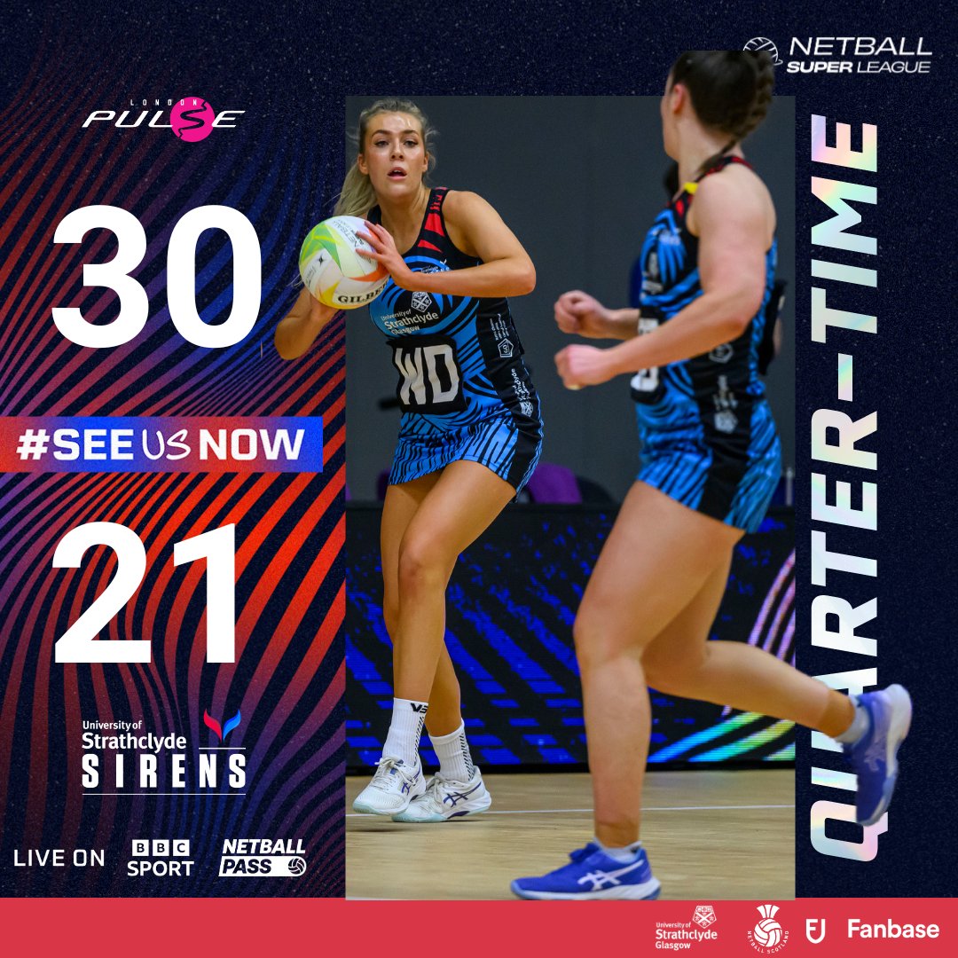 So much intent in that first half! More to come... Tune in @bbcsport #NewWave #NSL2024 @netballsl