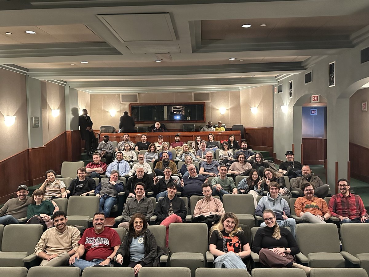 Thank you to everyone who attended last night’s “Franklin” + Q&A at TriBeCa Screening Room🗽 L-R: Ruy García - Supervising Sound Editor / Re- recording Mixer Missy Cohen - Music Editor Tom Fleischman - Re-recording Mixer Joe Hobeck (episode one) - Editor Moderated by Blake Pruitt