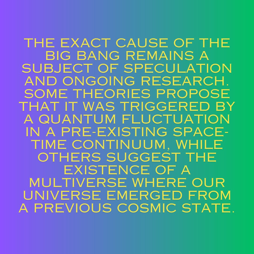 What Caused the Big Bang?

Learn More ➡️ humanityuapd.com/the-big-bang-t…

#BigBangTheory #CosmicOrigins #QuantumFluctuation #MultiverseTheory #CosmologicalSpeculation #CosmicInquiry #CosmicMysteries #UniverseBirth #CosmicCreation #QuantumCosmology #MultiverseHypothesis #CosmicSpeculation