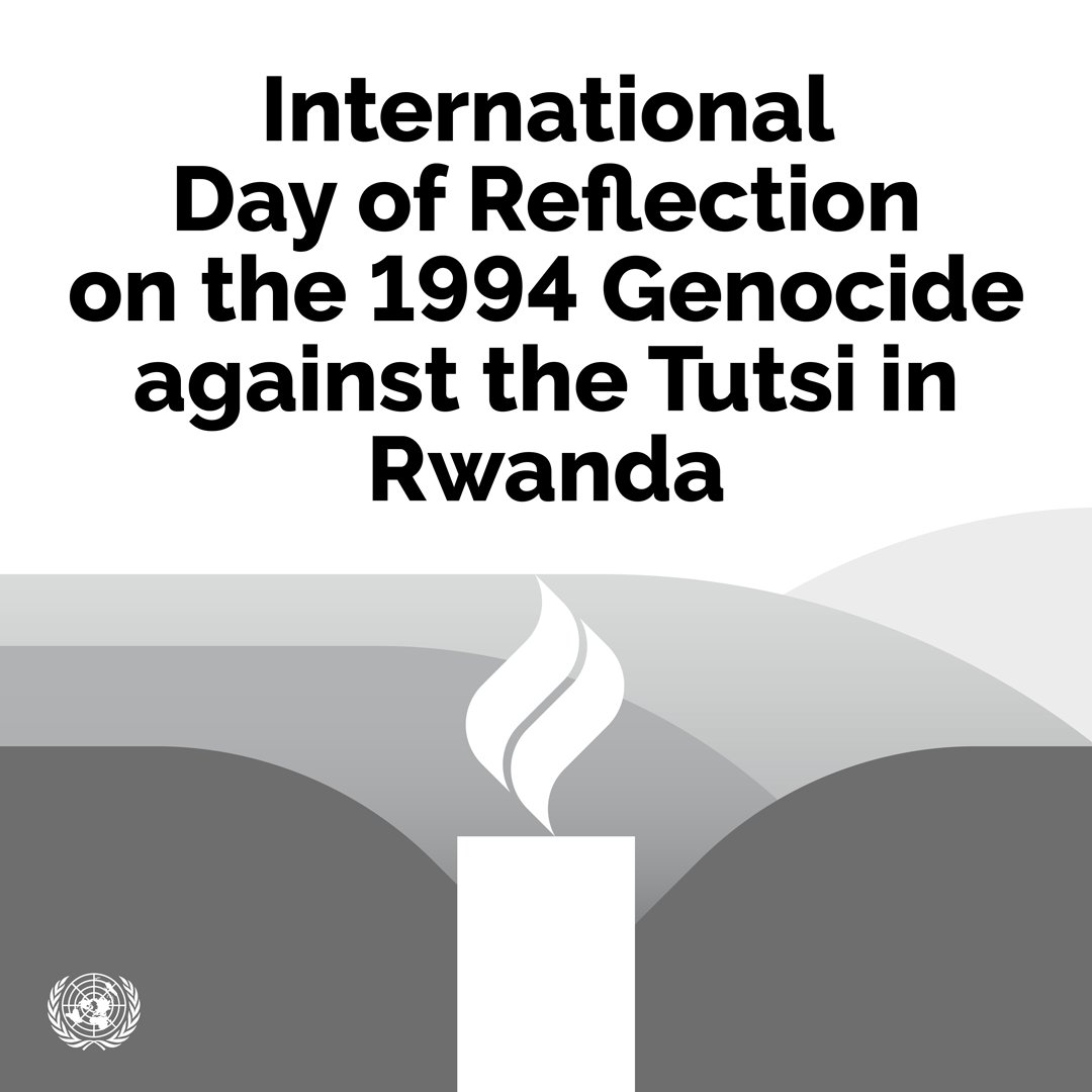 On Sunday, we honour the 1 million people who perished in the genocide against the Tutsi in Rwanda, and reflect on the suffering of those who survived. This day serves as a tragic reminder of the need to #StandUp4HumanRights -- always. un.org/en/preventgeno… #Kwibuka