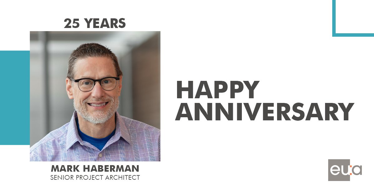 Happy 25th work anniversary to Mark Haberman! Mark is a trusted expert in his role as a senior project architect. His mentorship and support empower us to excel. We are thankful for his dedication to our firm. Congratulations, Mark! bit.ly/43CVZqB