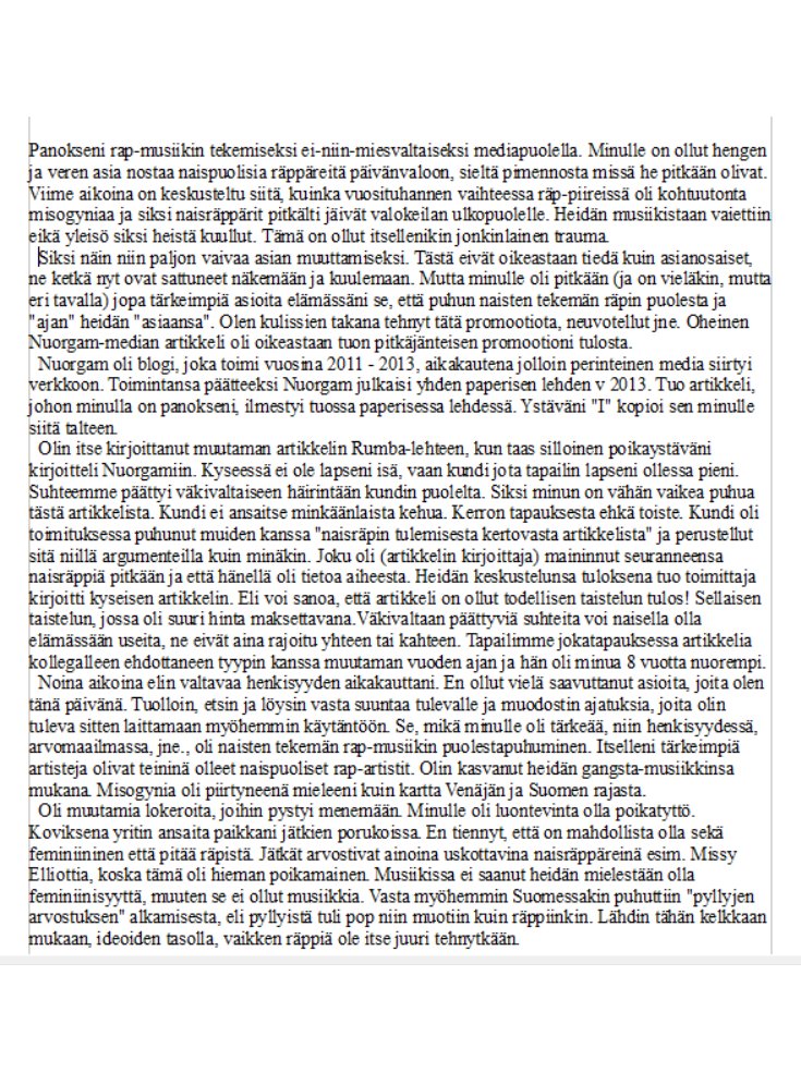 SueSueVessell's tweet image. My contribution to making rap music less male-dominated in the media sphere...
#mymission #mycontribution #tehtävä #millennium #y2k #promootio #femalerap #nuorgam #rumba #finnishmedia #gangstarap

#suomirap #suomiräppi #suomihiphop #syrjintäävastaan #paremmanräpskenenpuolesta