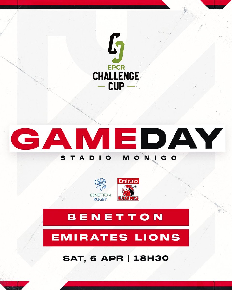 GAMEDAY! 😤 #BENvsLIO #ChallengeCupRugby #LionsPride🦁