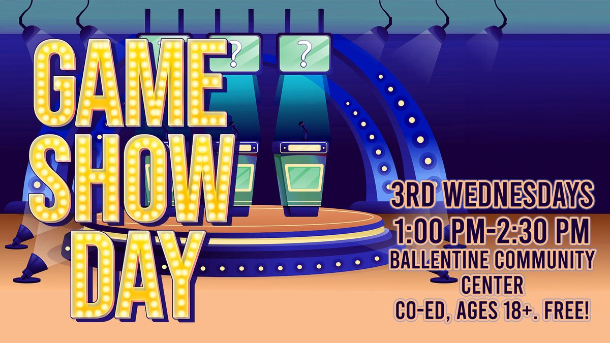 Did you know that the Ballentine Community Center is hosting a Game Show Day? Every 3rd Wednesday of the Month the center will be hosting RCRC versions of popular game shows from 1 p.m. to 2:30 p.m. For more info, call the center at (803) 781-2031. #colasc #sodacitysc #games