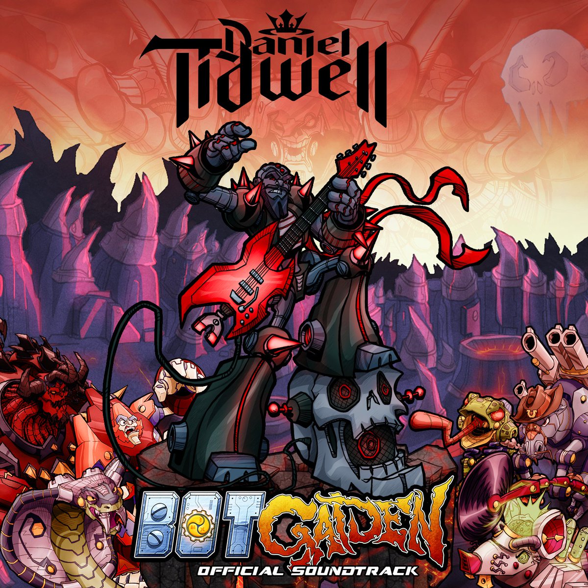 SwordSwipeGames's tweet photo. #BotGaiden features a driving metal soundtrack written by Doug Pohl and recorded by the amazing @danieltidwell #indiegame #indiedev https://t.co/i4X1q6BAQH