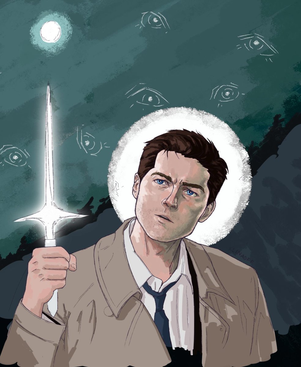 KlinaOff's tweet photo. This Castiel drawing 🥲
(One day I might finish it) 
#castiel #SPNFamily #spn #mishacollins https://t.co/ELrJNyVh5x