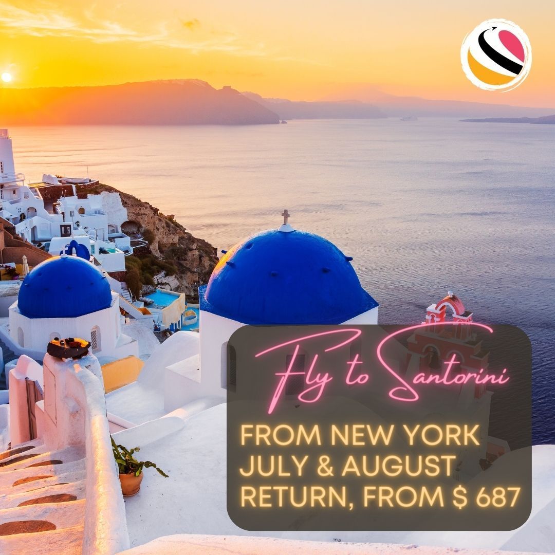 TravelplanB's tweet image. Ready for a Greek adventure? ✈️🇬🇷 Discover the beauty of #Santorini from New York with flights starting at just $687 USD return! Book now and soak up the Mediterranean sun! 
buff.ly/43LJadI 
#SantoriniGetaway #FlightDeals #Travelplanbooker #NewYork