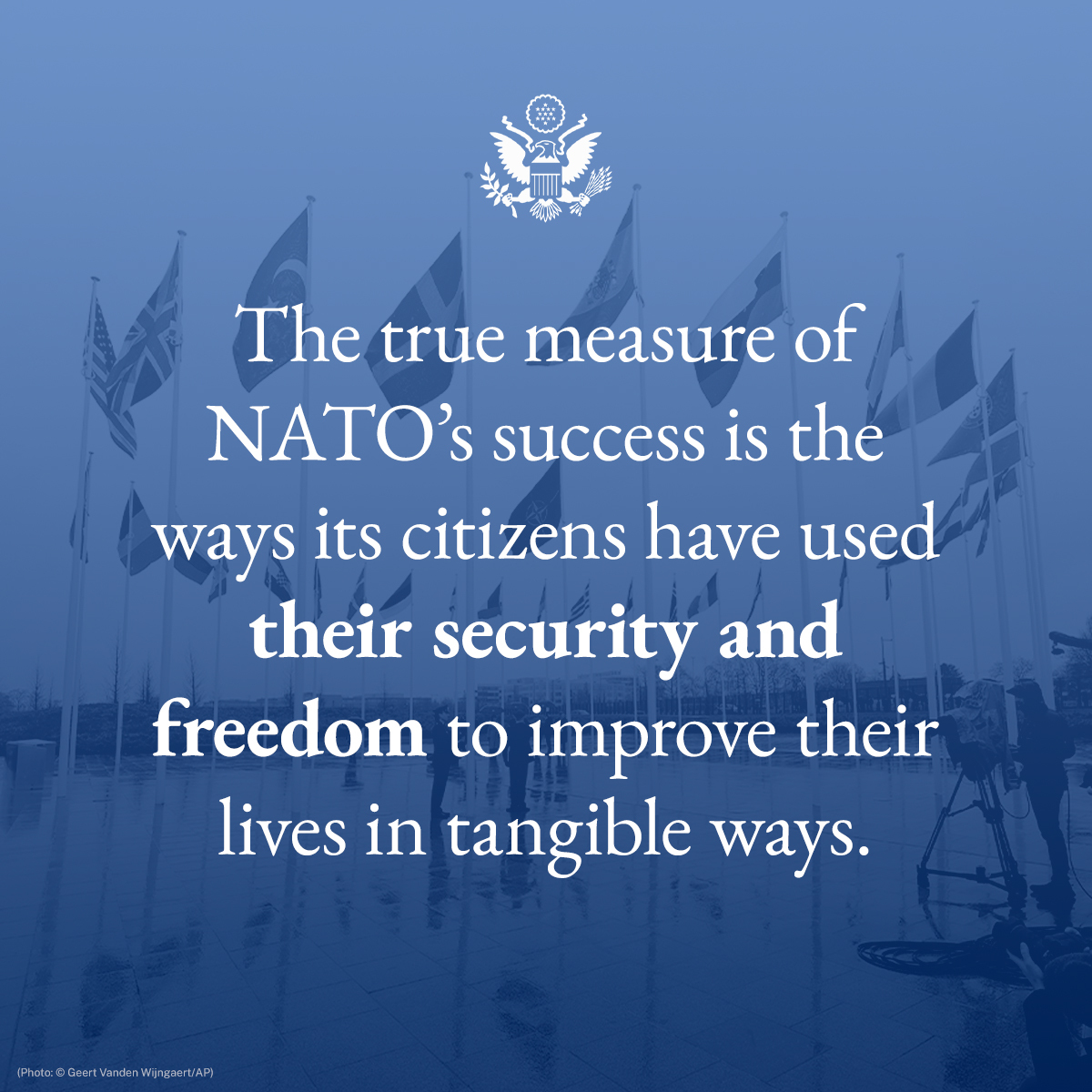 .@SecBlinken on @NATO: The purpose of this defensive Alliance is to allow us to get on with the real business of life, the real business of government, the real business of society: “achieving a fuller and happier life for all... our citizens.”