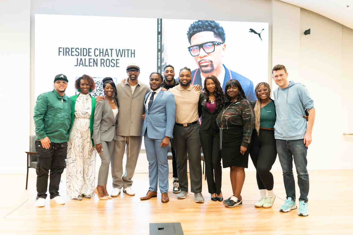 Clark Atlanta University hosted @JalenRose for a Fireside Chat with B-School students, sharing insights on adversity and diversity. Special recognition to PUMA scholars, with discussions led by executives. An inspiring experience for all! #CAU #JalenRose #PUMA.