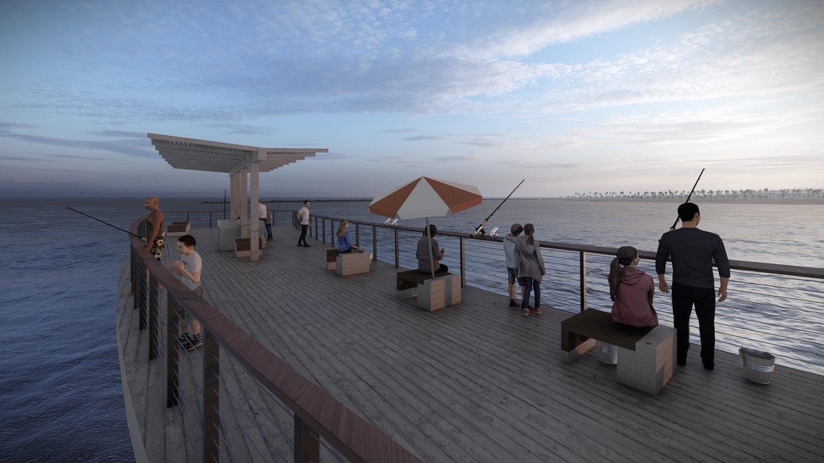 Here's a sneak peek at what a replacement #OceanBeachPier could look like! We are putting the final touches on the preferred design concept for the renewal project. To see the full concept, join us Saturday, April 6, from 2 p.m. to 5 p.m. at the Liberty Station Conference Center.