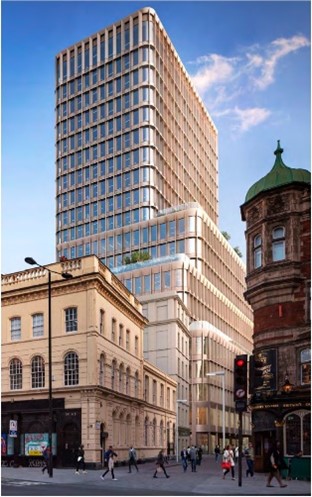 Save Museum Street supported by Griff, the Vic Soc and other heritage groups campaigned against a 74m tower that will overlook the British Museum, Hawksmoor’s famous St George’s Church, that will be visible from Bedford Square, and parts of Westminster.