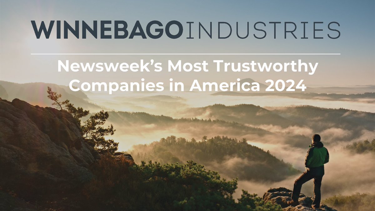 We are proud to be named one of the Most Trustworthy Companies in America by <a href="/Newsweek/">Newsweek</a>. This recognition highlights our team’s dedication to fostering trust through meaningful relationships with our customers, investors, and employees. Read More: winnebago.gcs-web.com/news-releases/…