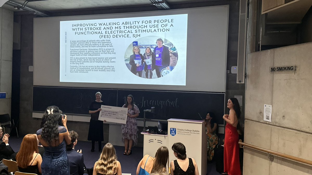 kellyaacoghlan's tweet image. Thank you to @TCDBiosoc and @TrinityMedDay for the 2 extremely generous donations to @stjamesdublin physio. Head and Neck Cancer Rehab and MS. Congratulations on an extremely successful year. @GillQuinn212 @yvonnepburke