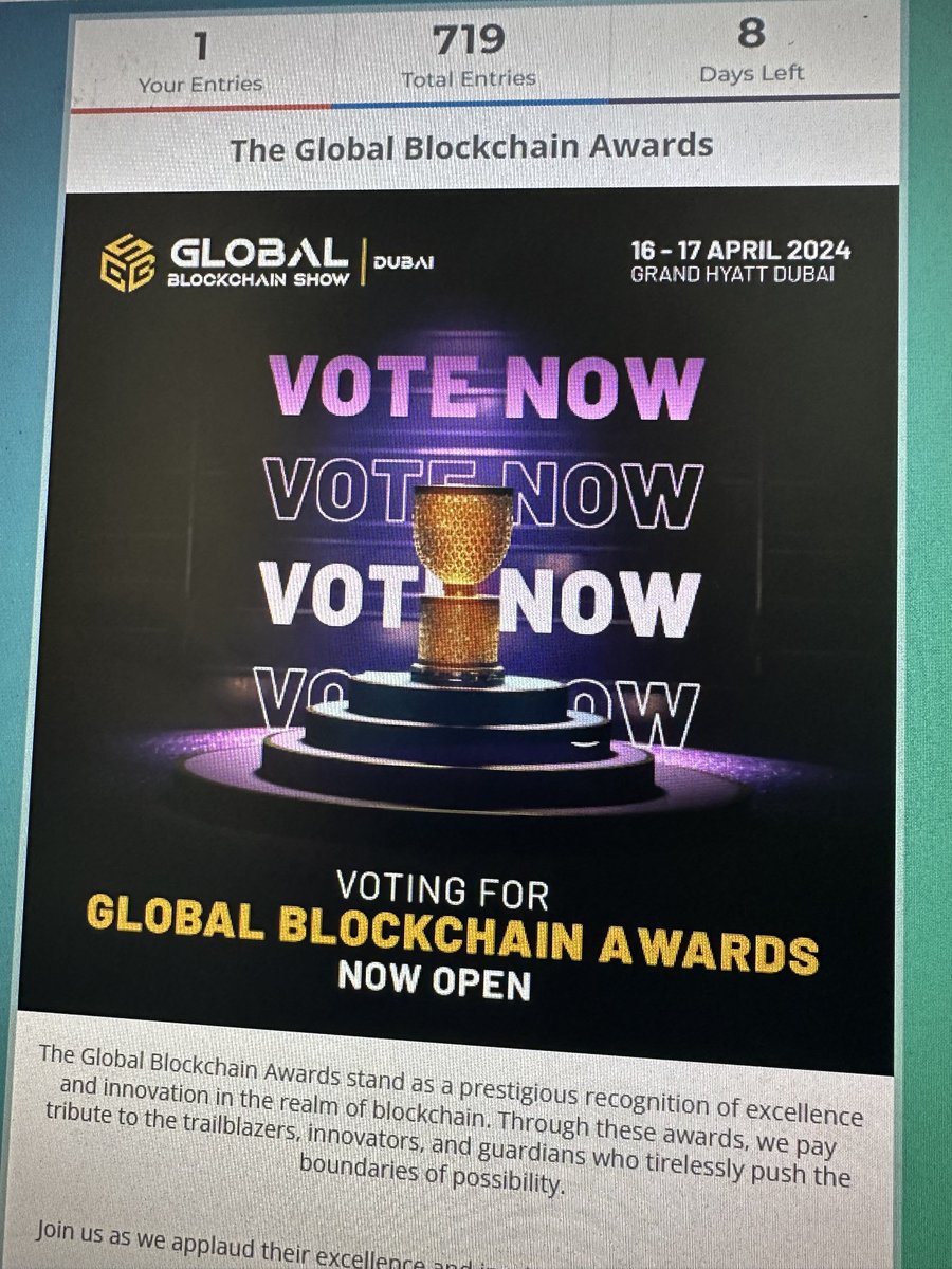 Just did my part 🦾 #vote #SaitaWolfpackCommunity #globalblockchainshow #saitachain #layerzeroblockchain #saitachainecosystem