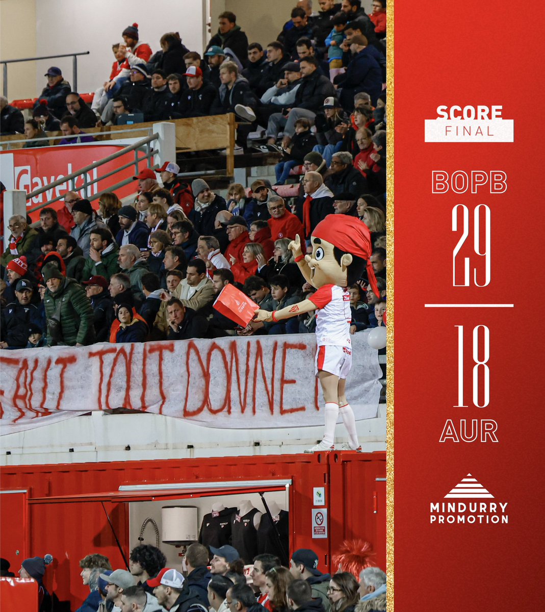 Victoire avec le bonus offensif ce soir contre Aurillac ! 🔴⚪️ #BO #BOPB #Biarritz #BiarritzOlympique #ProD2 #Rugby