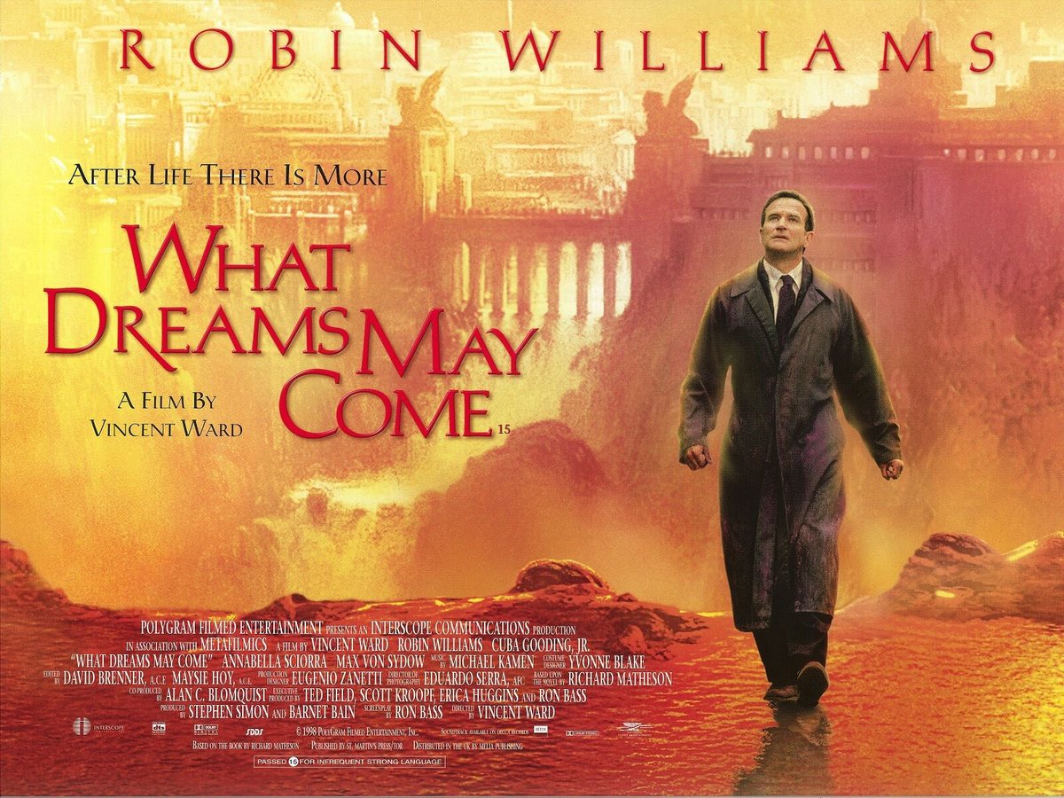 Can’t beat a bit of Robin Williams. So sad he’s no longer with us. Tonight’s movie: What Dreams May Come 🍿🎬 @SkyCinema