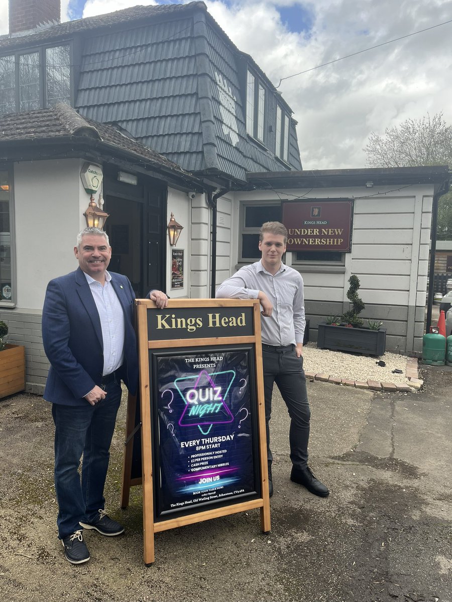 Productive afternoon with <a href="/craig4nwarks/">Craig Tracey</a> at <a href="/punchpubs/">Punch</a>’ The King’s Head, Atherstone, talking all things #hospitality.